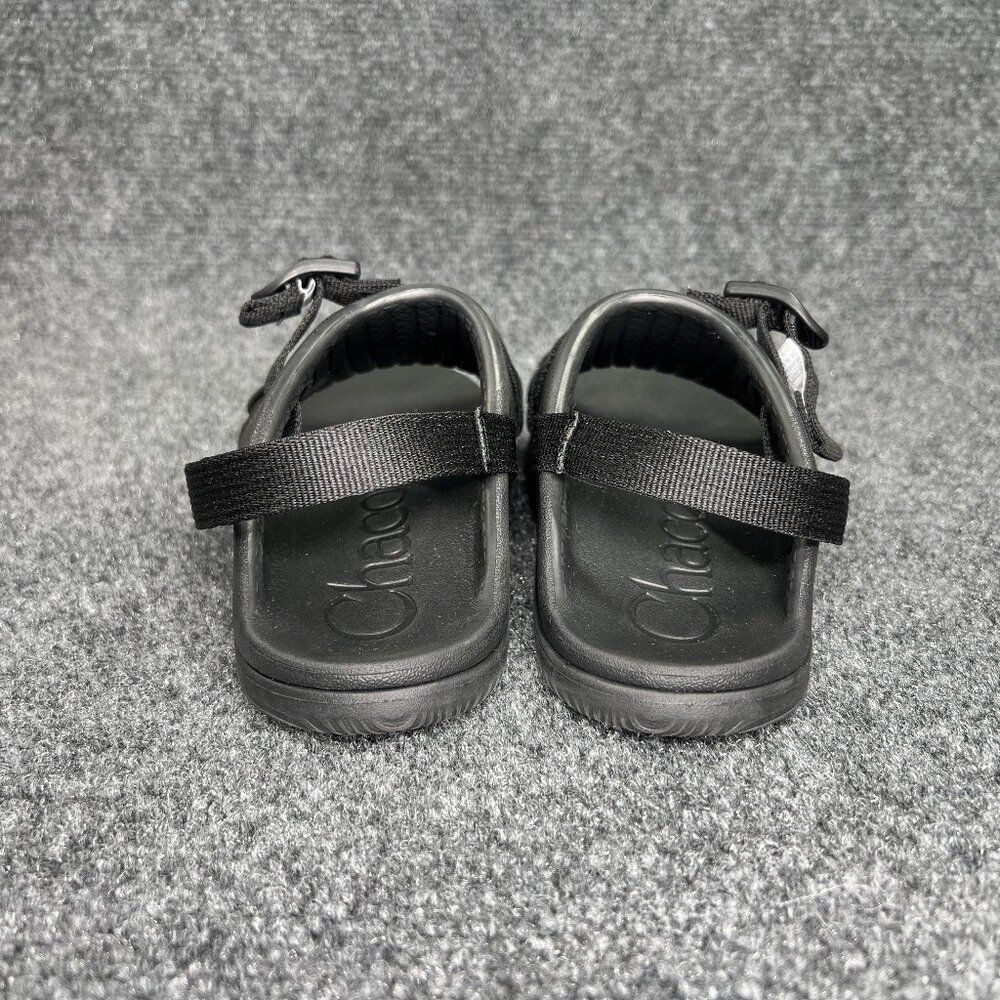 Chaco Chillos Sport Straps Sandals Youth Size 1 Black Athletic Outdoor Flip Flop - Picture 5 of 12
